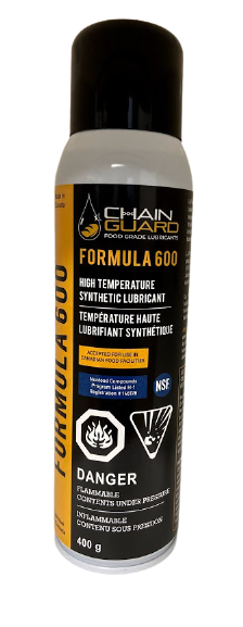 Formula 600 Food Grade NSF H1-CFIA High Temperature Spray Case of 12 x 400g