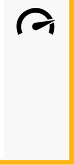 Grey and Orange Background with a Speed Symbol