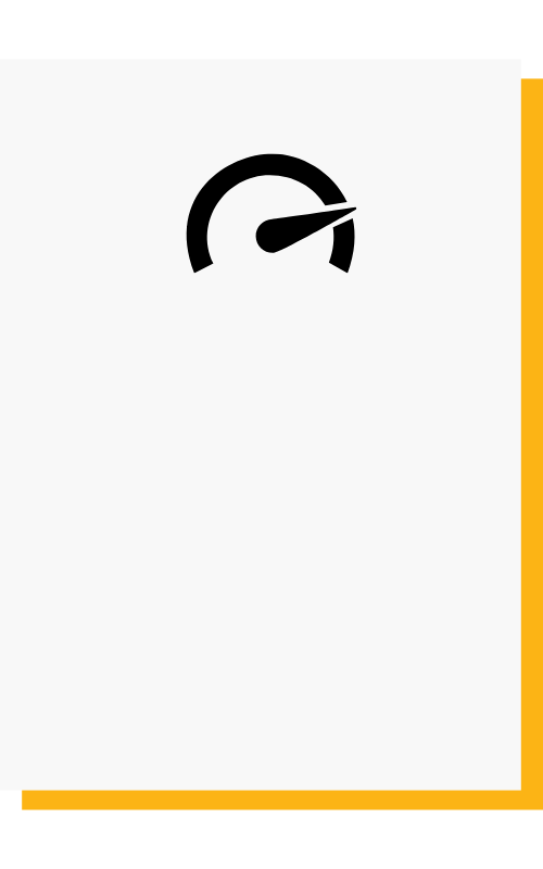 Grey and Orange Background with a Speed Symbol