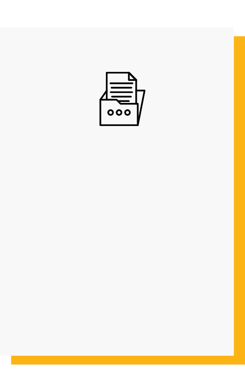 Grey and Orange Background with a Record Keeping Symbol